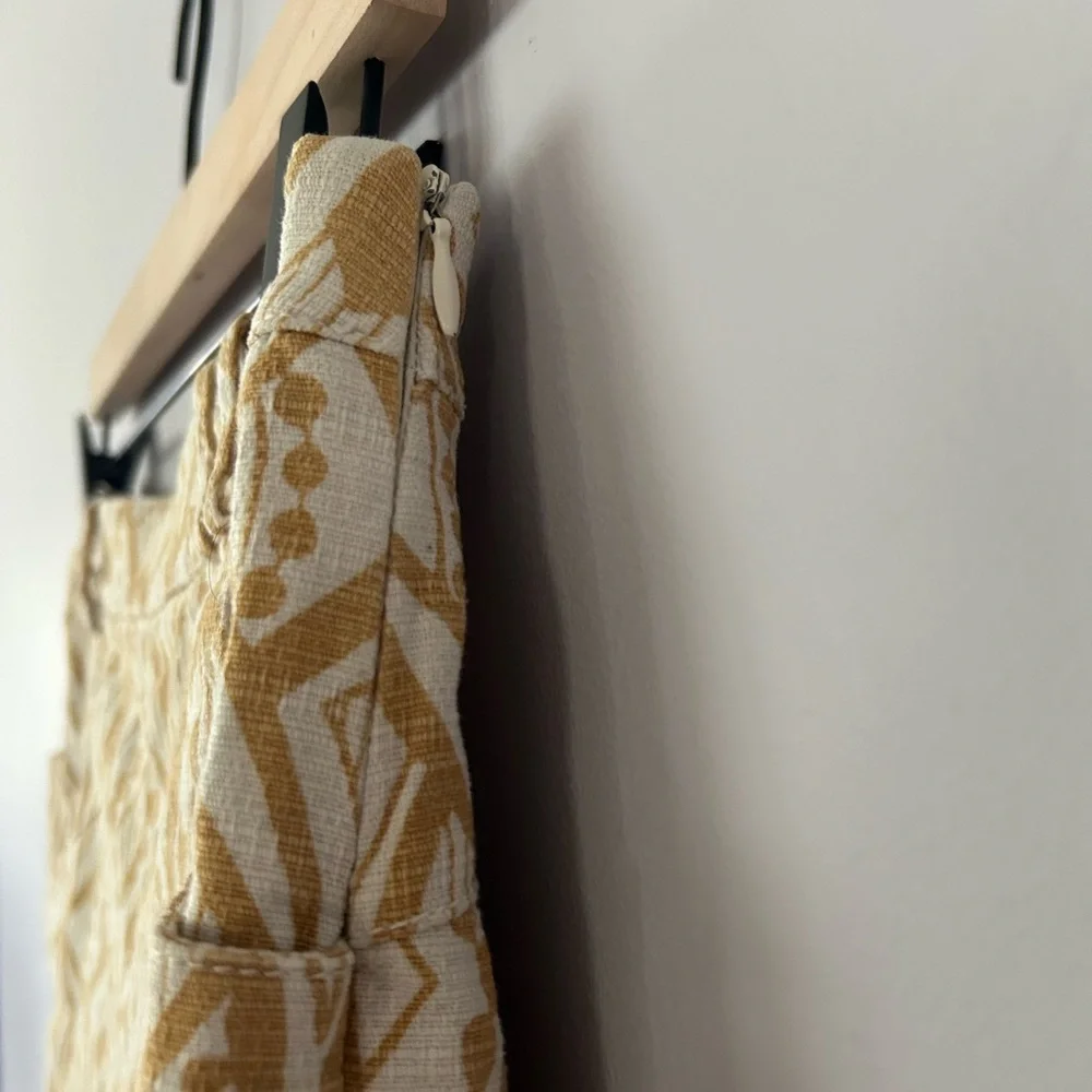 Elevenses by Anthropologie, Mandala Print Shorts, Maize/Cream, Size 2, EUC - Picture 8 of 8
